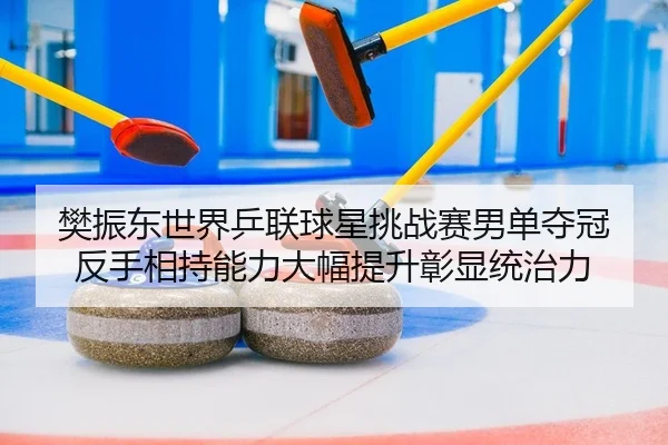 樊振东世界乒联球星挑战赛男单夺冠 反手相持能力大幅提升彰显统治力